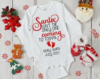 Christmas Baby Announcement Santa Isn't the Only One - Etsy