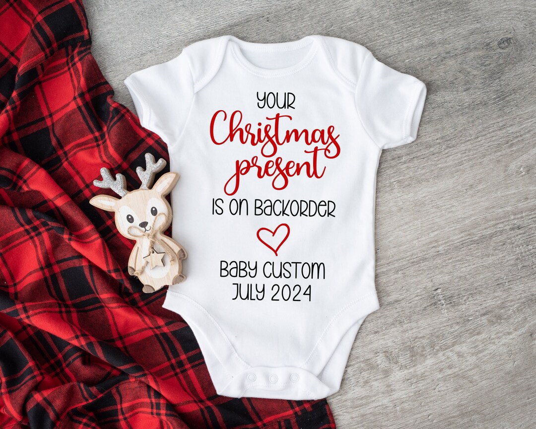 Christmas Present, Christmas Baby Announcement, Baby Shower Gift, Baby