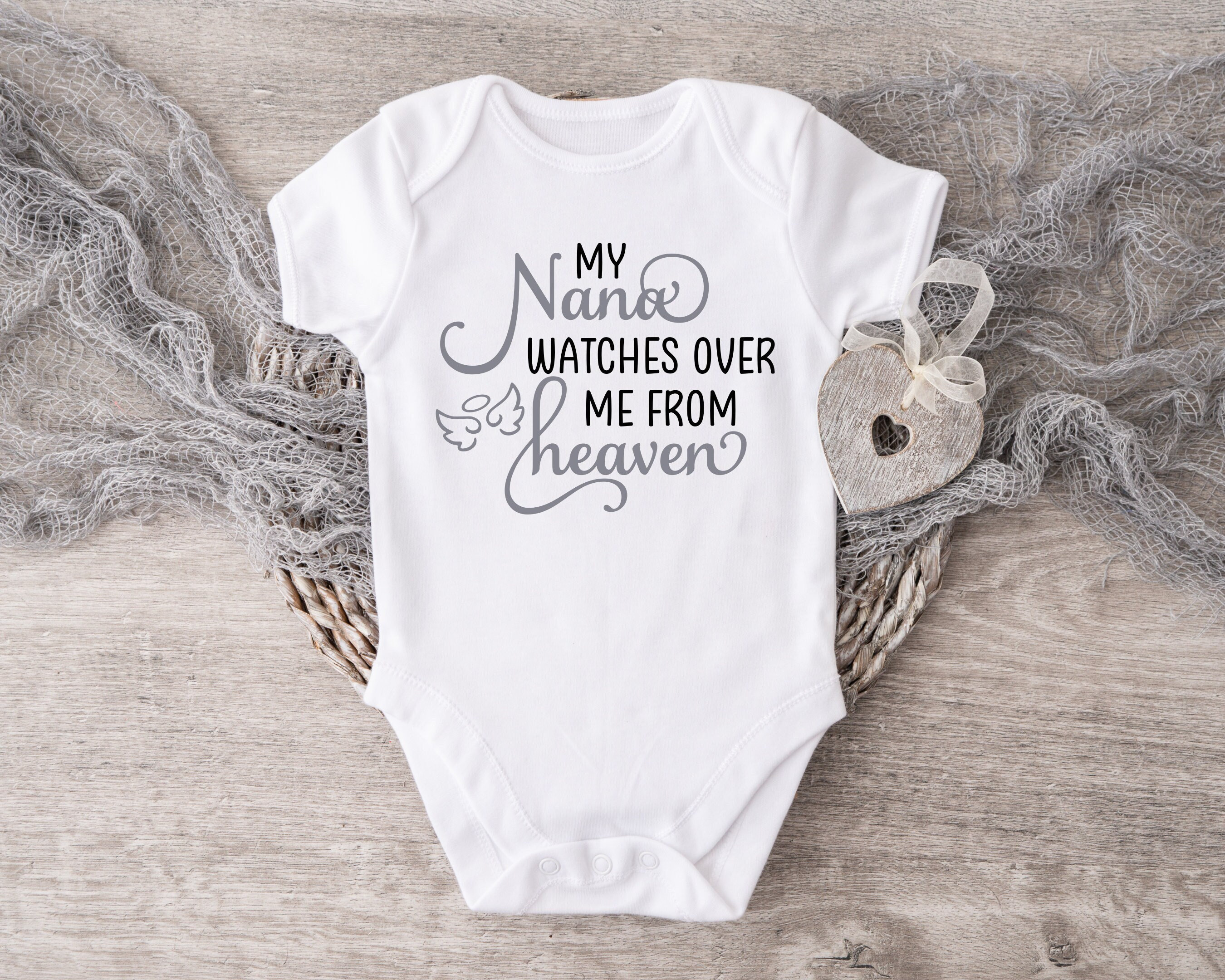 My Nana Watches Over From Heaven Baby Bodysuit, Baby