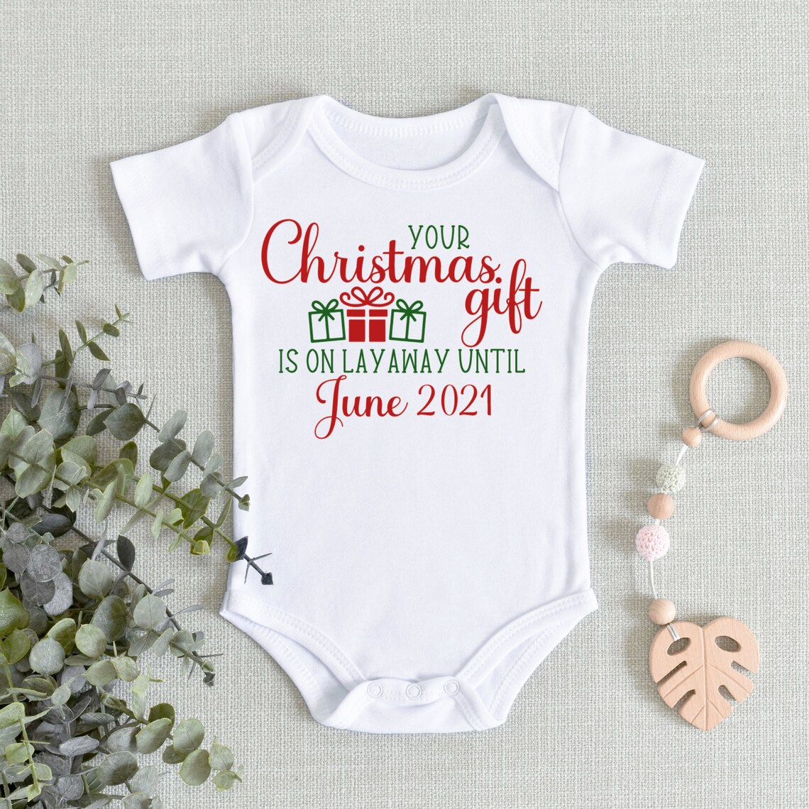 Christmas Baby Announcement Your Christmas Gift is on Layaway Etsy