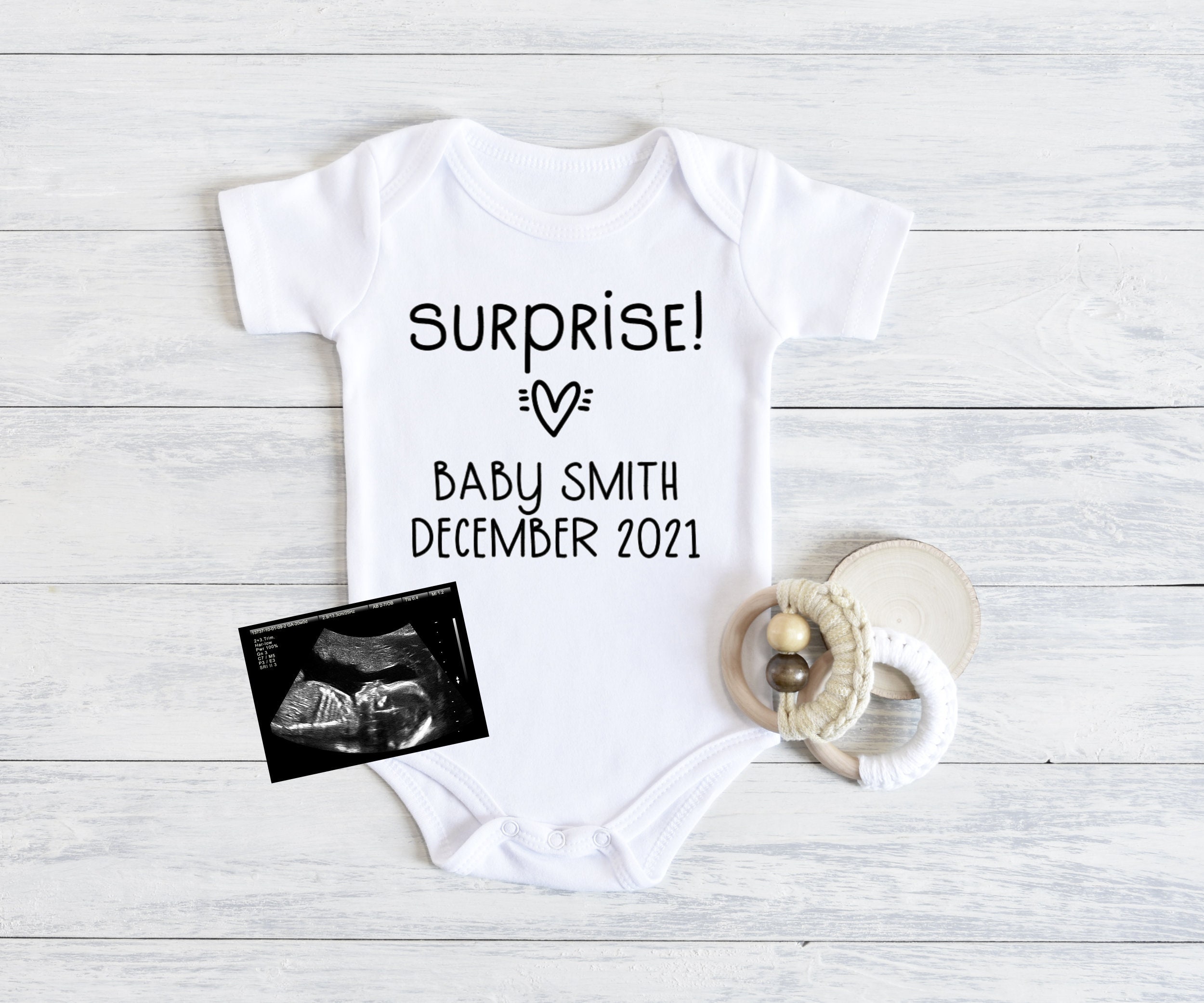 Surprise Baby Announcement Baby Shower Gift Pregnancy Etsy