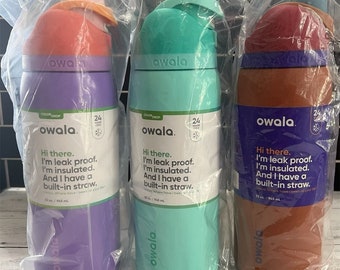 Personalized Owala 32 Oz Freesip Water Bottle Leak Proof Built in Straw  Collector's Exclusive Colors Color Drop Discontinued -  in 2023