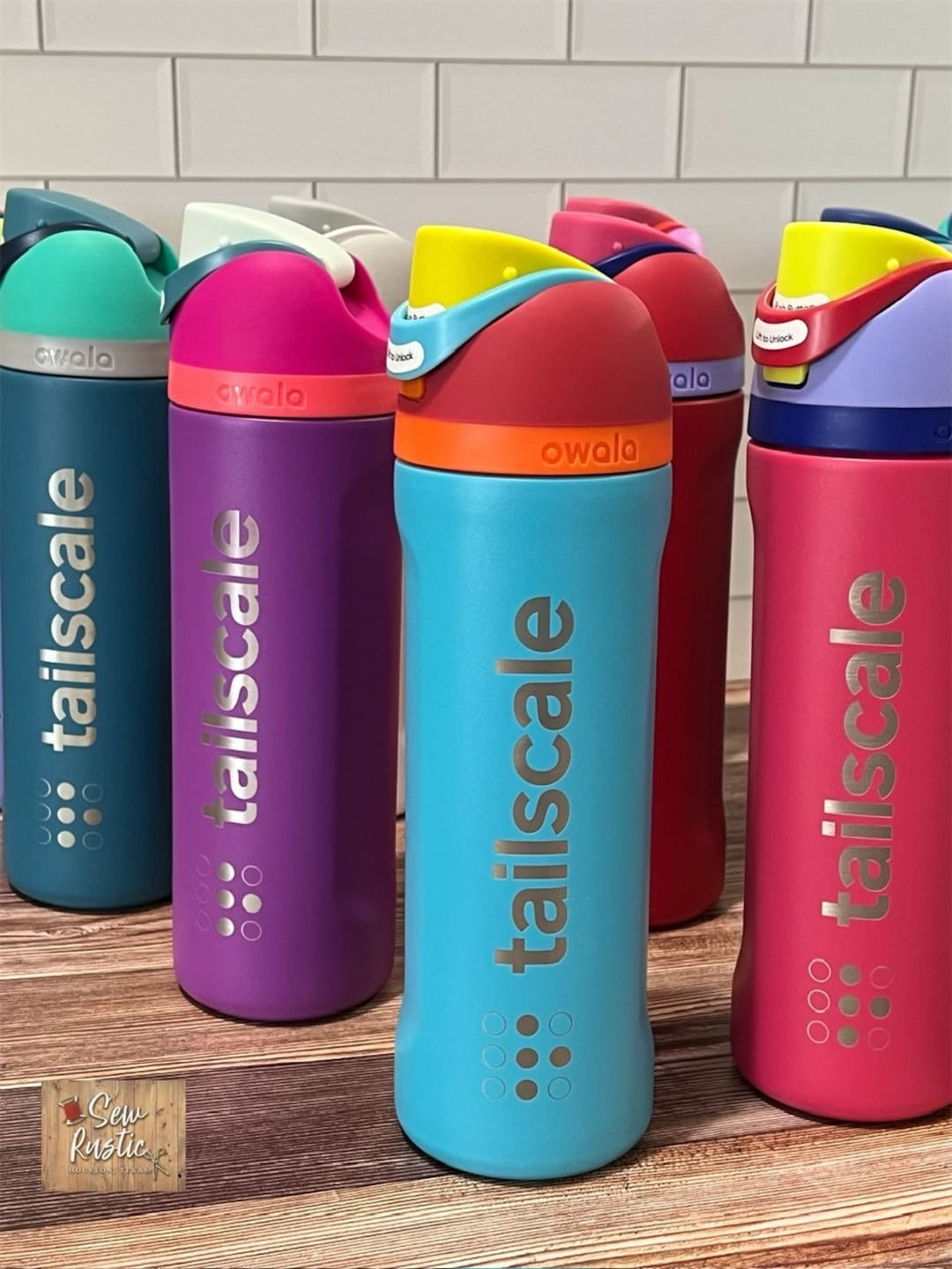 Personalized Owala 24 Oz Freesip Water Bottle Leak Proof Built In Straw 