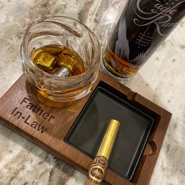 Whiskey Glass Cigar Holder Etsy
