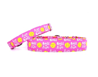 Ball is Life - Life is a Ball: Personalize Yours! Martingale Dog Collar Balls, handmade