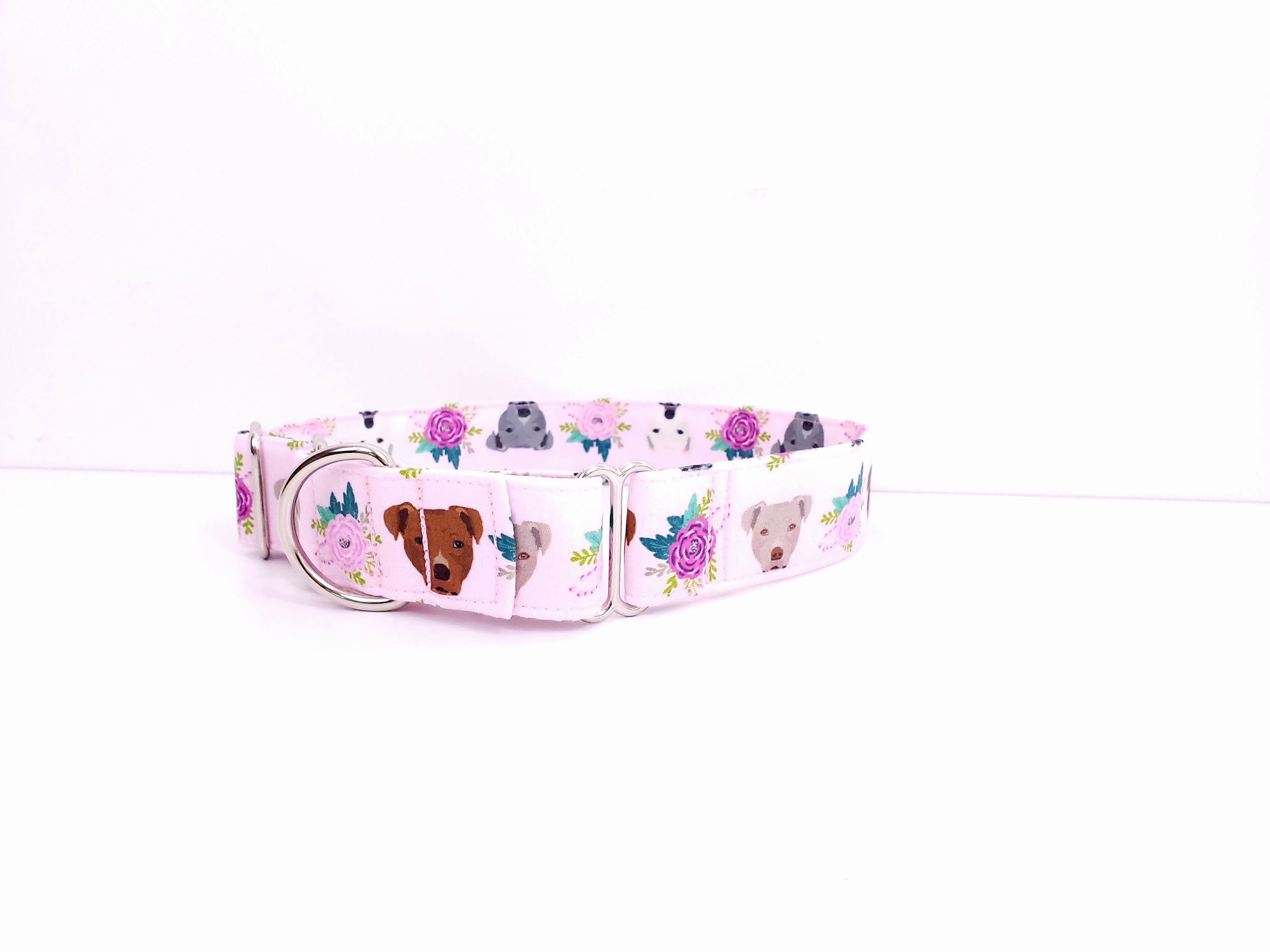 Martingale Dog Collar Pit Bulls Pittie in Pink Size MXL Etsy