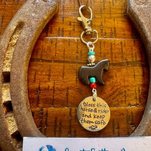 Bridle Charm , &quot;Bless this horse and rider and Keep them safe&quot;