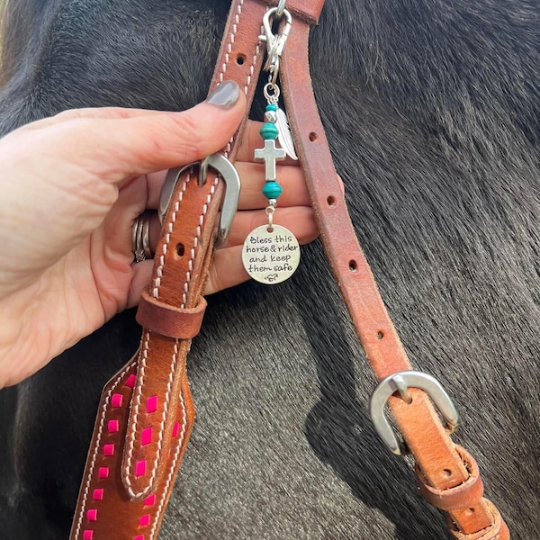 Bridle Charm , "Bless this horse and rider and Keep them safe"