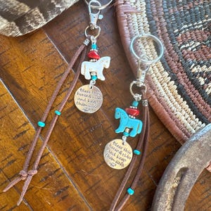 Bridle charms, &quot;Bless This Horse and Rider and Keep Them Safe&quot;