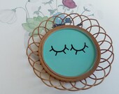 Rattan deco frame