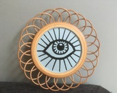 Rattan deco frame
