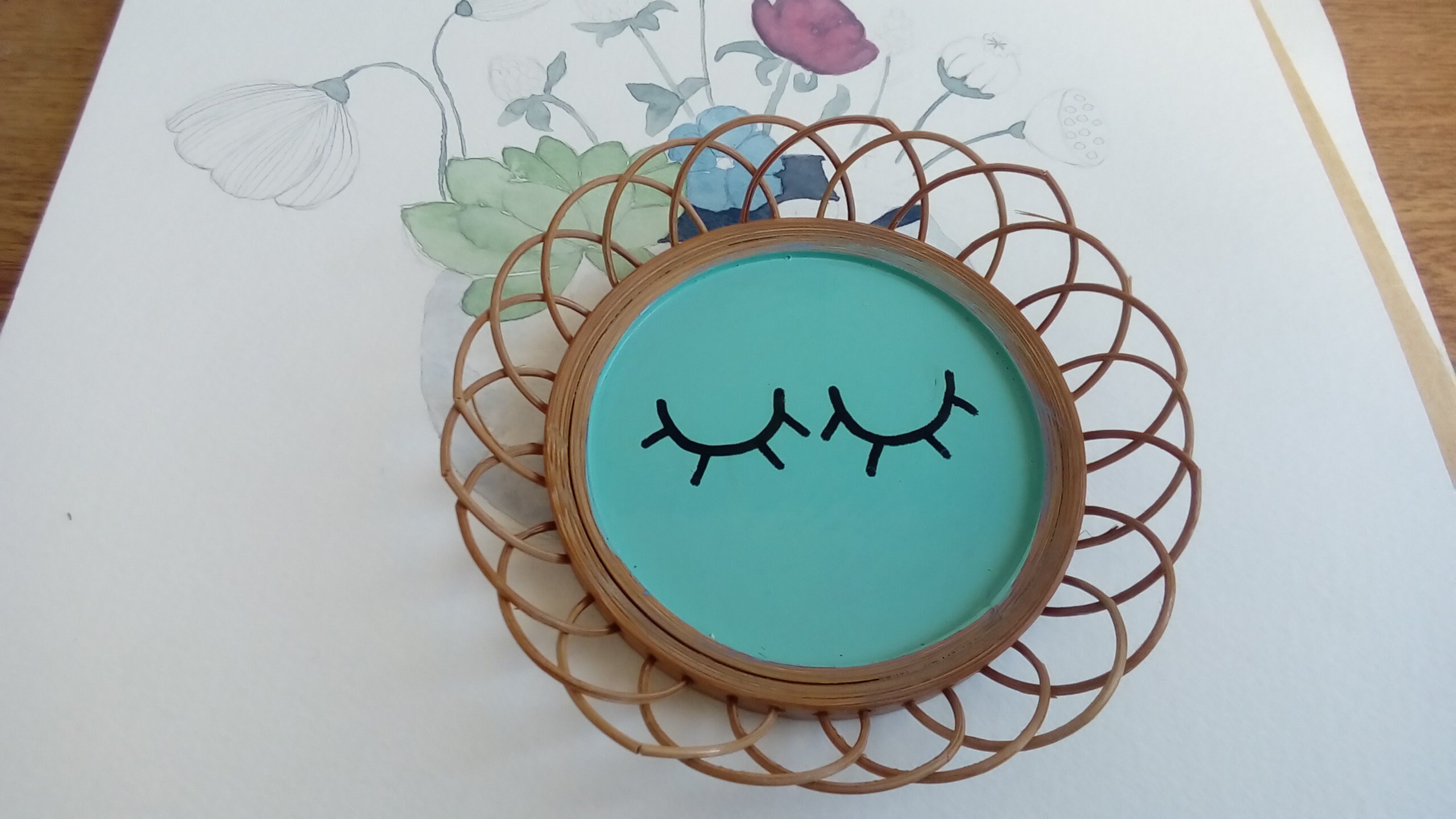 Cadre Déco en Rotin