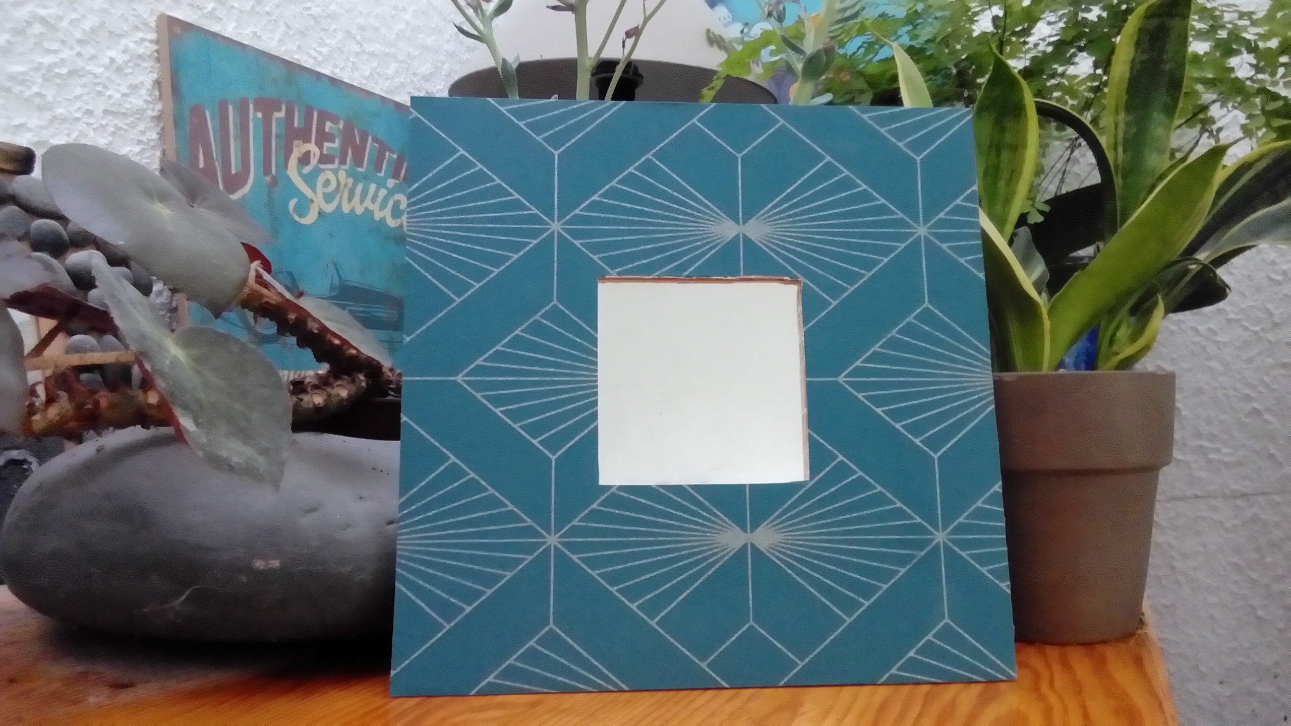 Petit Miroir Motif Art Deco