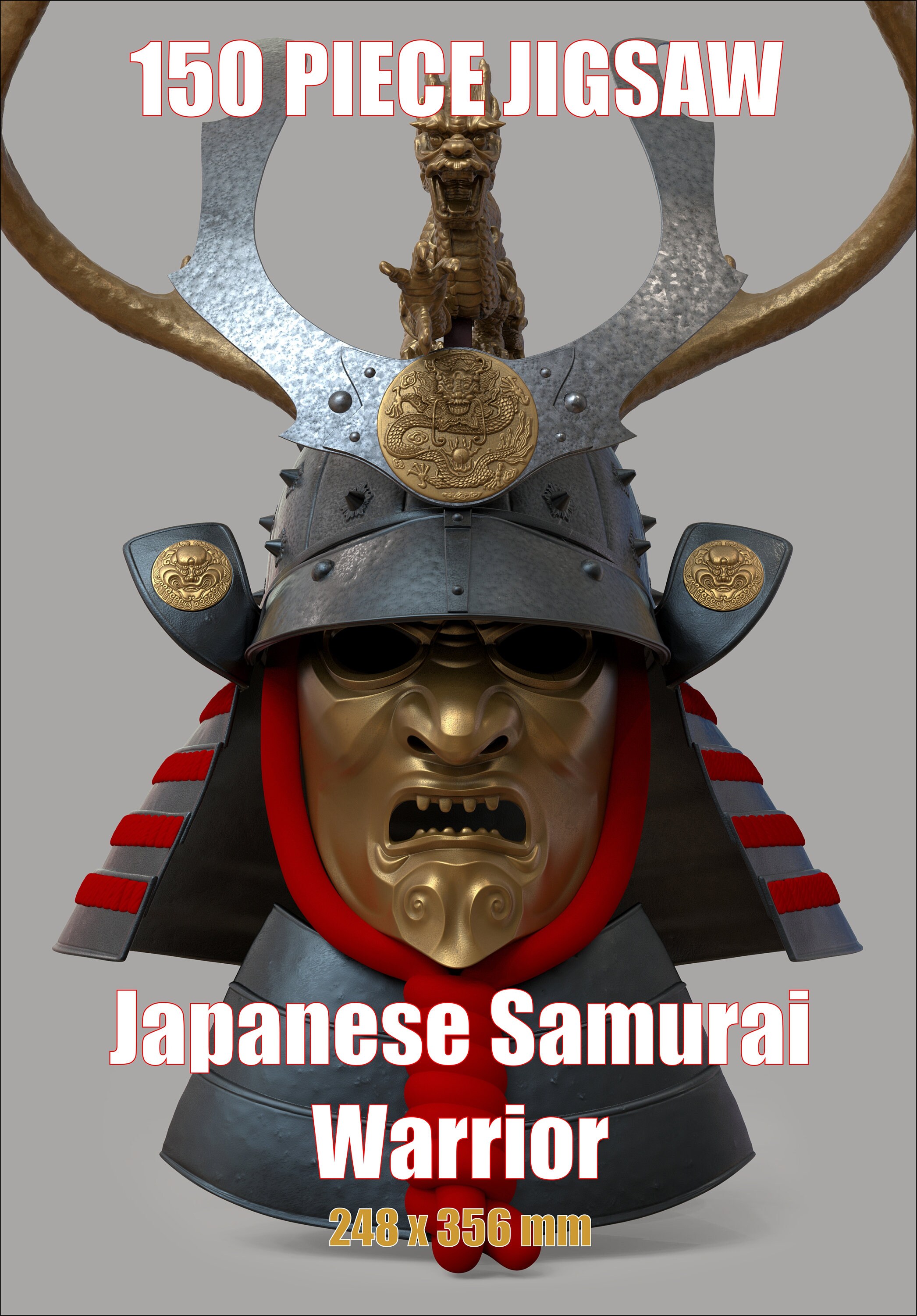 Japanese Samurai Warrior 150 Piece Wooden Jigsaw - Etsy Israel