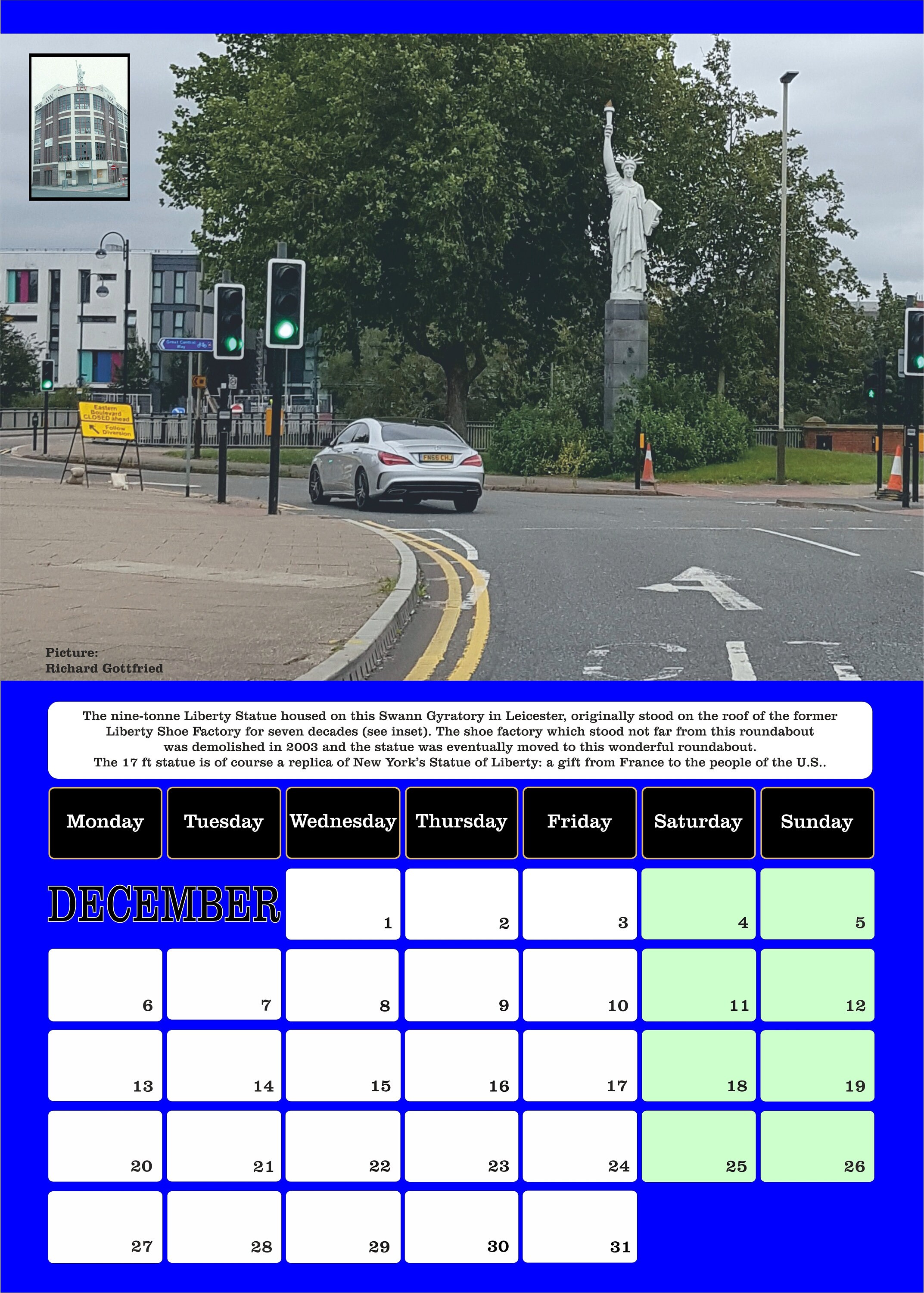 Best of British Roundabouts 2021 A3 wall calendar Etsy