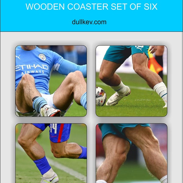 NEW! The Wonderful World of Jack Grealish's Calves wooden coaster set of six