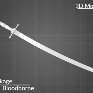 Chikage Katana Sword (Bloodborne)  3D model, STL Files (Digital Only)
