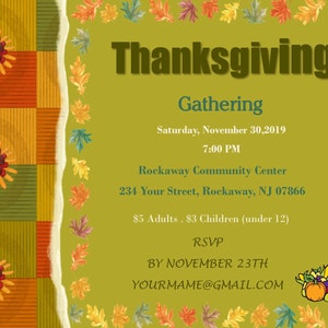 Thanksgiving Flyer