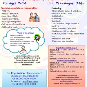 Summer Camp Flyer