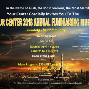 Fundraising Dinner Flyer