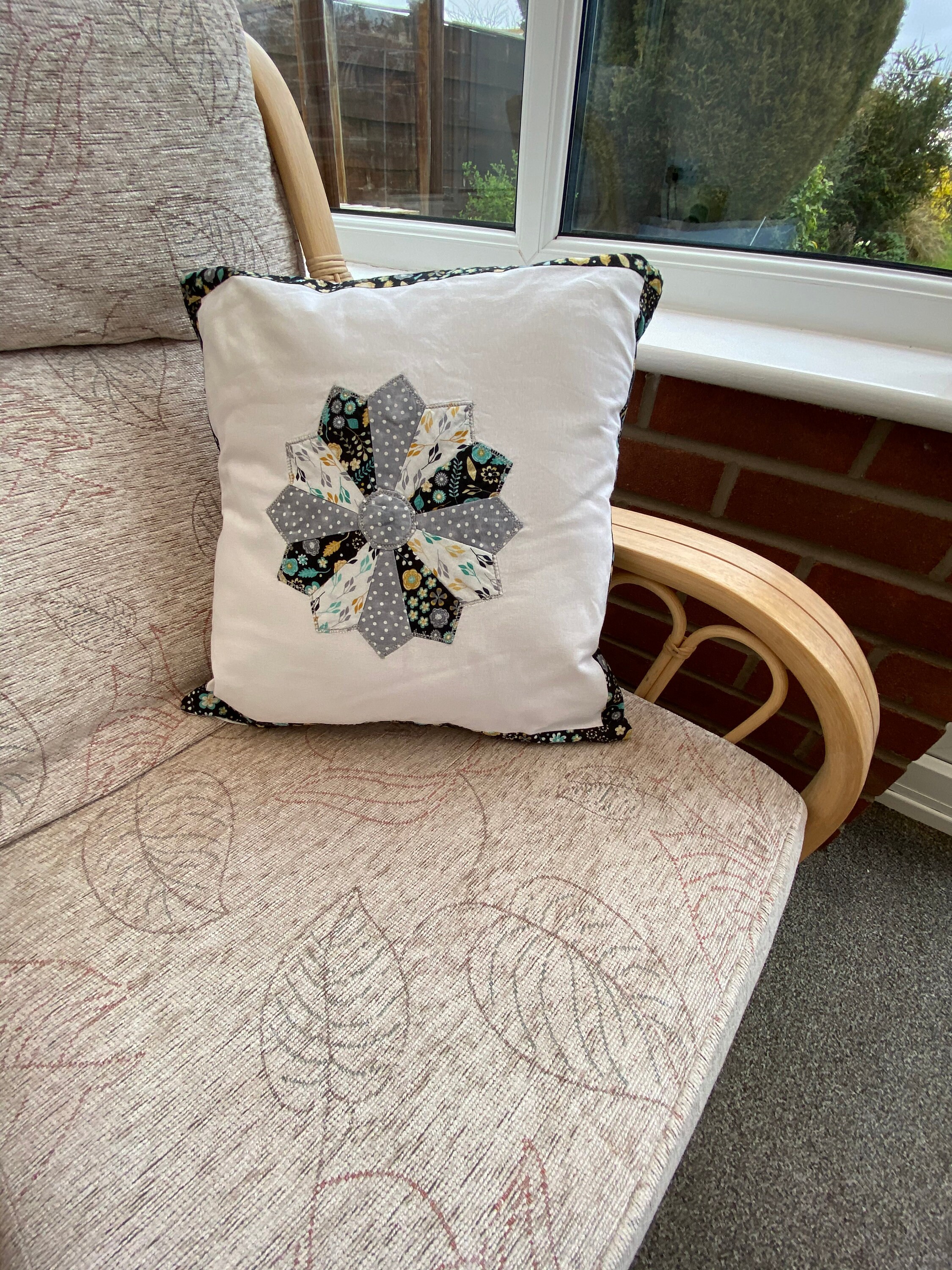 Patchwork Cushion Cover Handmade Envelope Opening Etsy