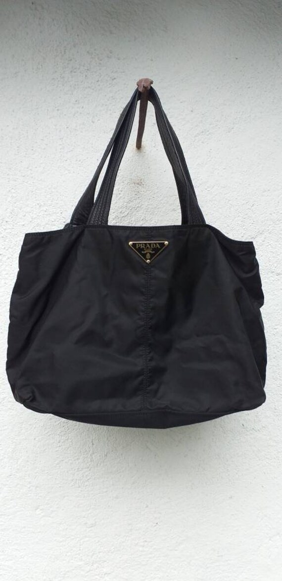 Prada bag in fabric and leather
