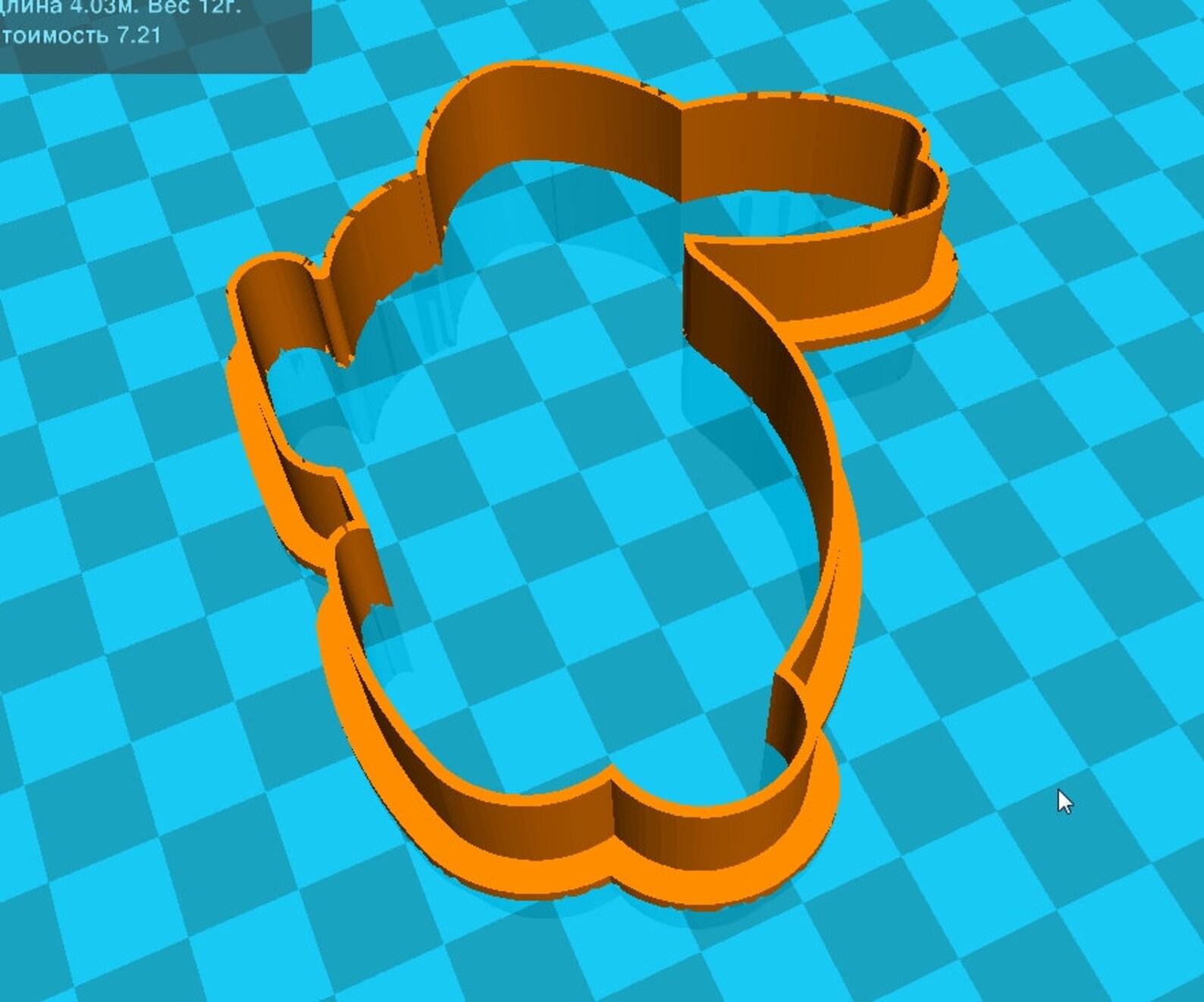 Stl file rabbit cookie cutter for printing on 3D printer Etsy