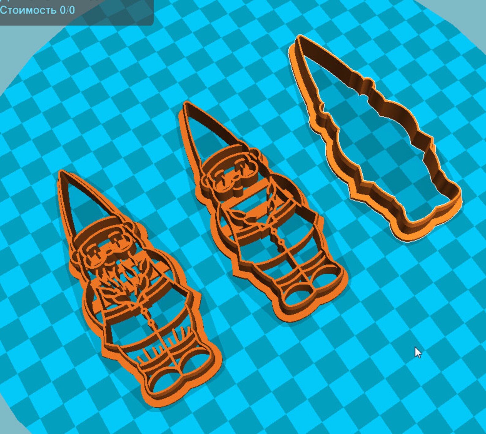 Stl file gnomeleprechaun cookie cutter for printing on 3D Etsy