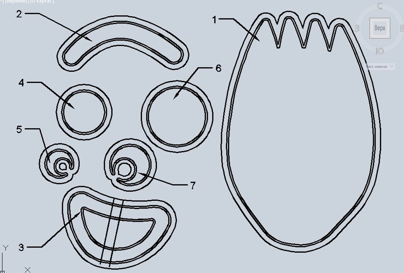 Stl file Forky cookie cutter for printing on 3D printer