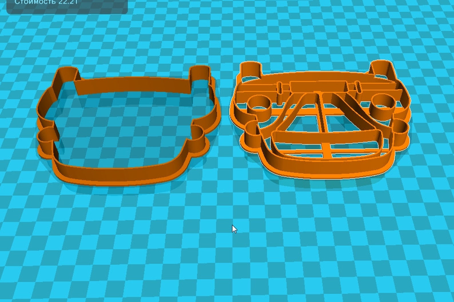 Stl file car cookie cutter for printing on 3d printer Etsy