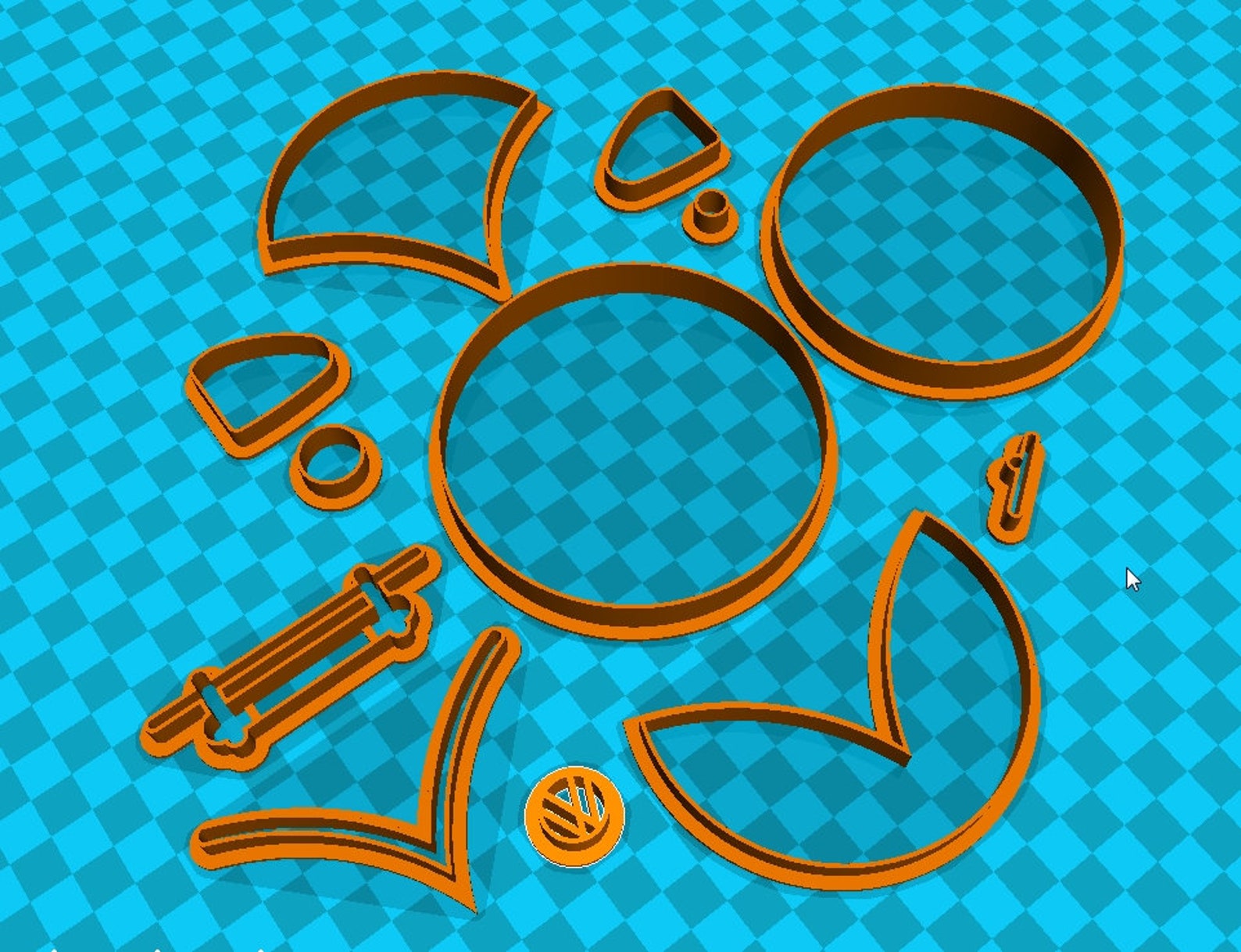 Stl file car cookie cutter for printing on 3d printer Etsy