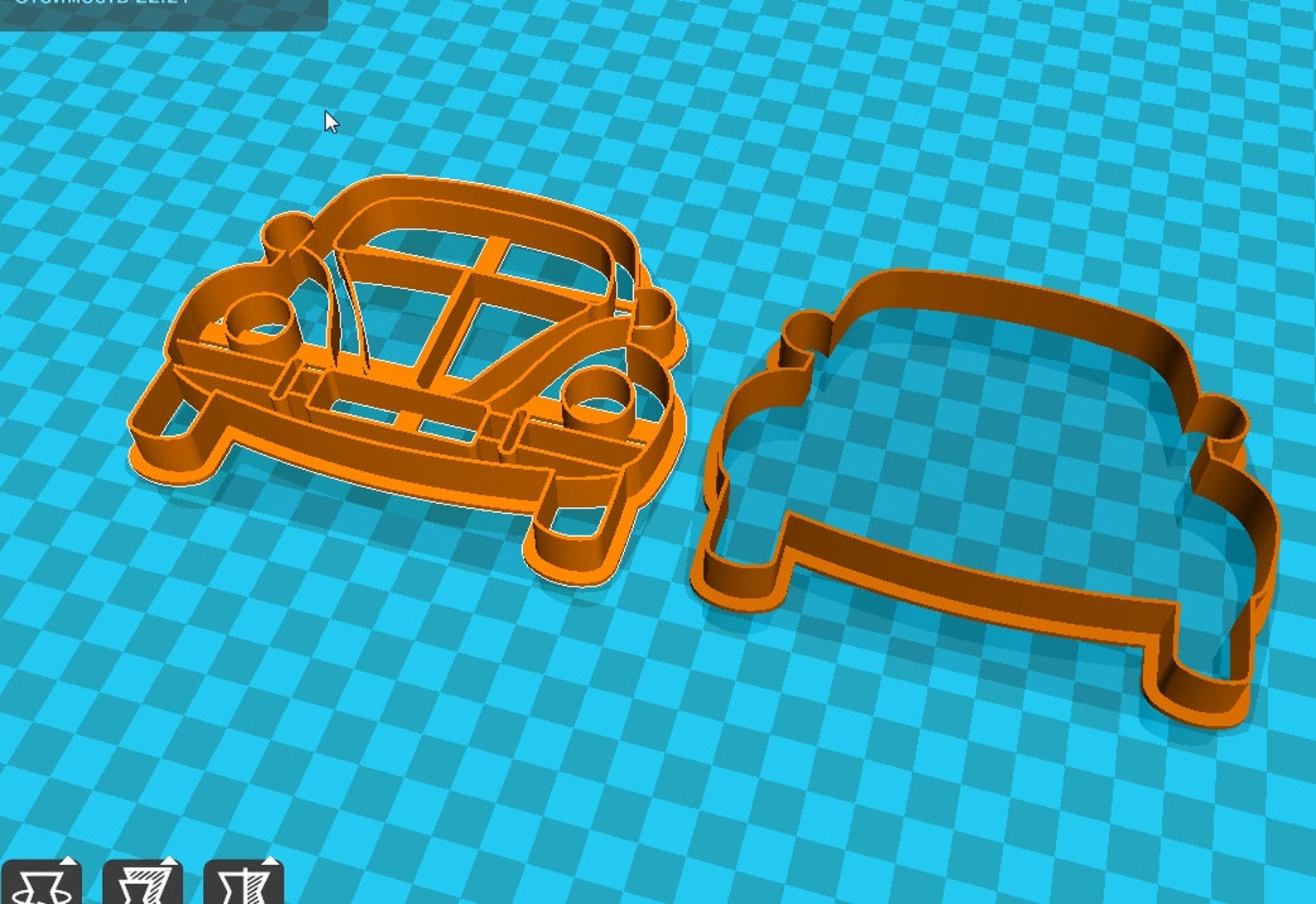 Stl File Car Cookie Cutter For Printing On 3d Printer Etsy