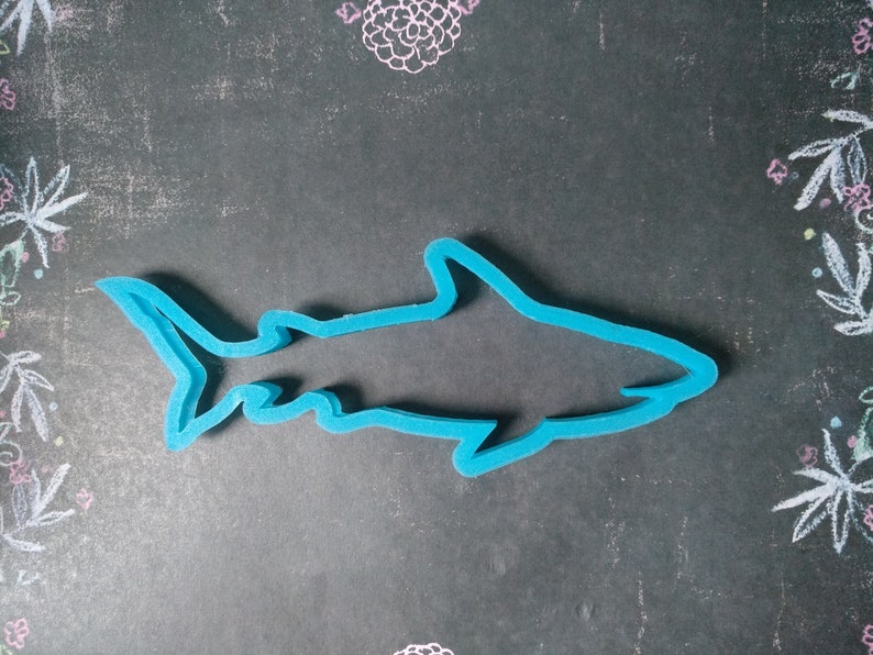 Stl file shark cookie cutter
