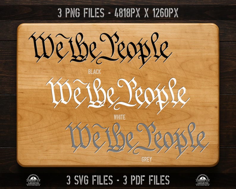 We the People US Constitution: svg png pdf 300 Dpi (Digital Download) image 2