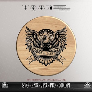 Eagle - We the People - Vector Graphic: (svg, png, jpg, pdf) (Digital Download)