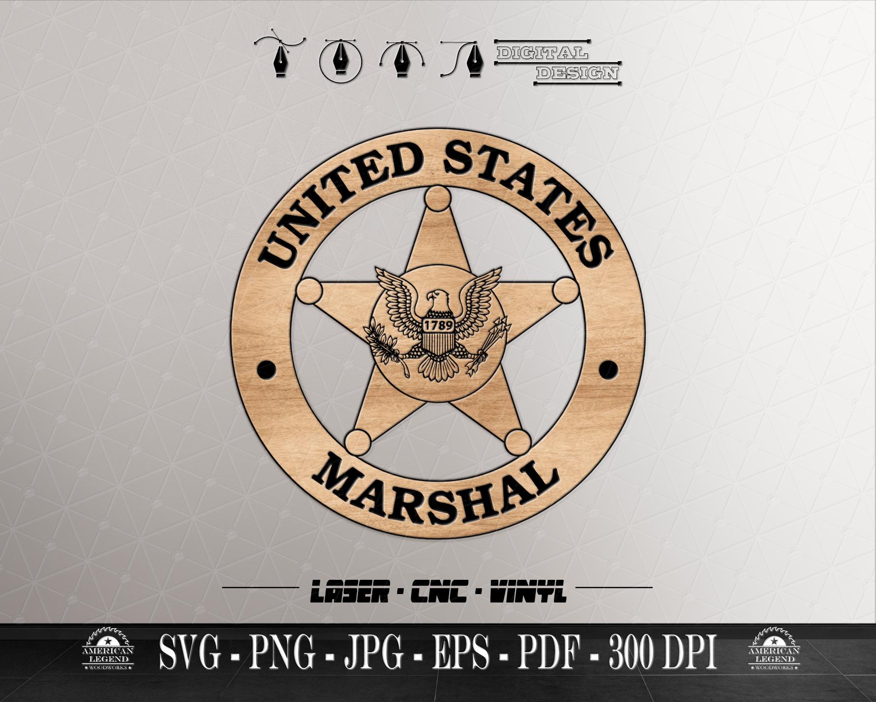 Federal Marshal Badge - Etsy