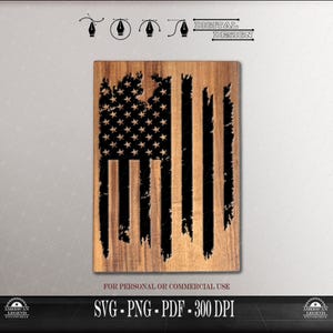 US Flagge - Distressed -Schablone - svg png pdf: 300 Dpi (Digitaler Download)