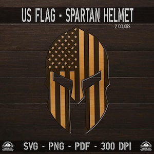 American Flag Spartan Helmet T-Shirt - Patriotic USA Freedom V-Neck Tee