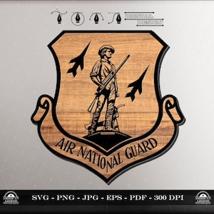 Air National Guard Minuteman - Svg Png Jpg Eps Pdf - 300 Dpi - Vector (Digital Download)