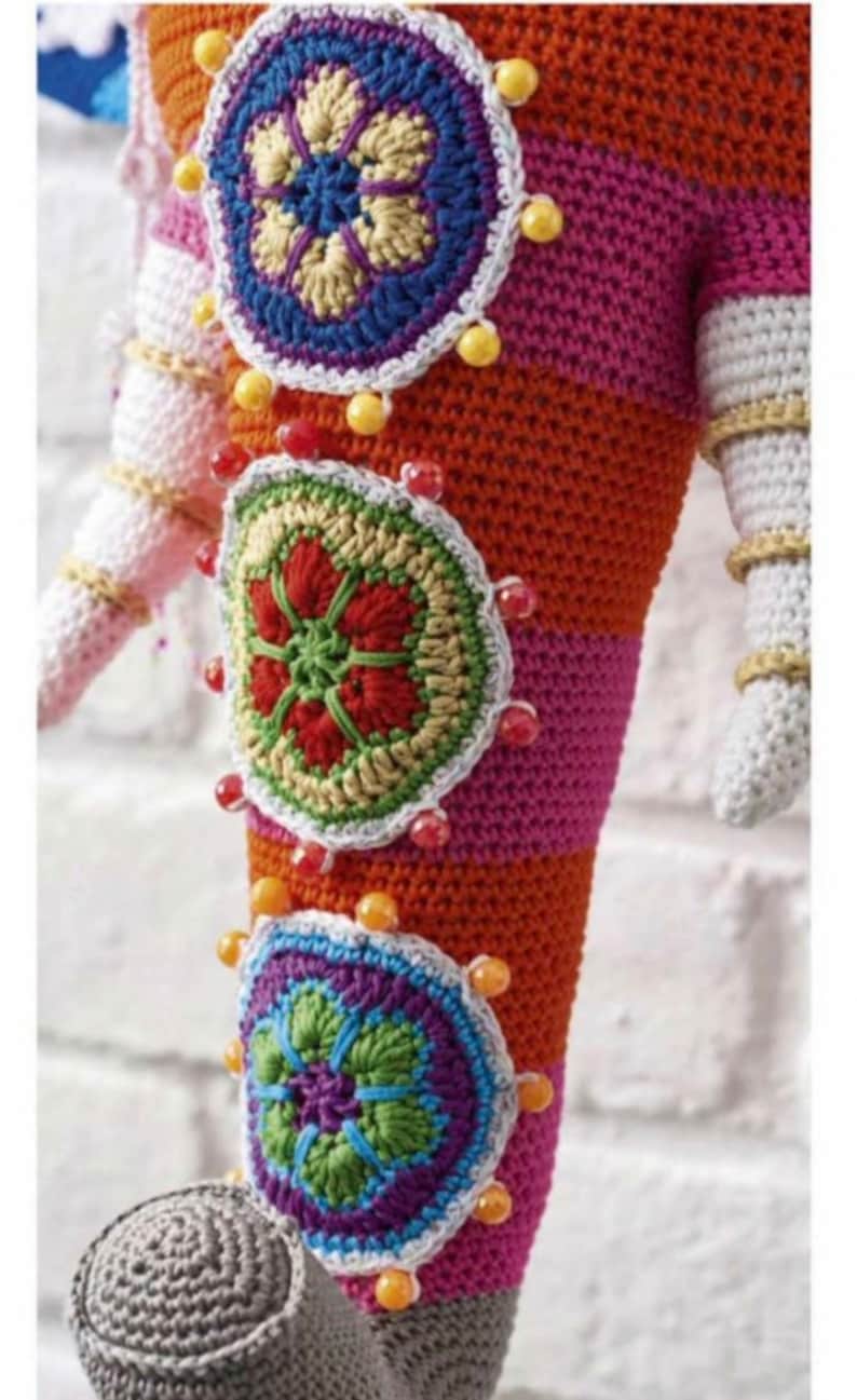 Multicolor Elephant Indian Ethnic Style Amigurumi english pattern in PDF crochet pattern digital download in minutes image 2