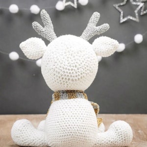 Beau renne scintillant reender de Noël crochet crochet pdf italien téléchargement instantané. Hiver Noël image 2