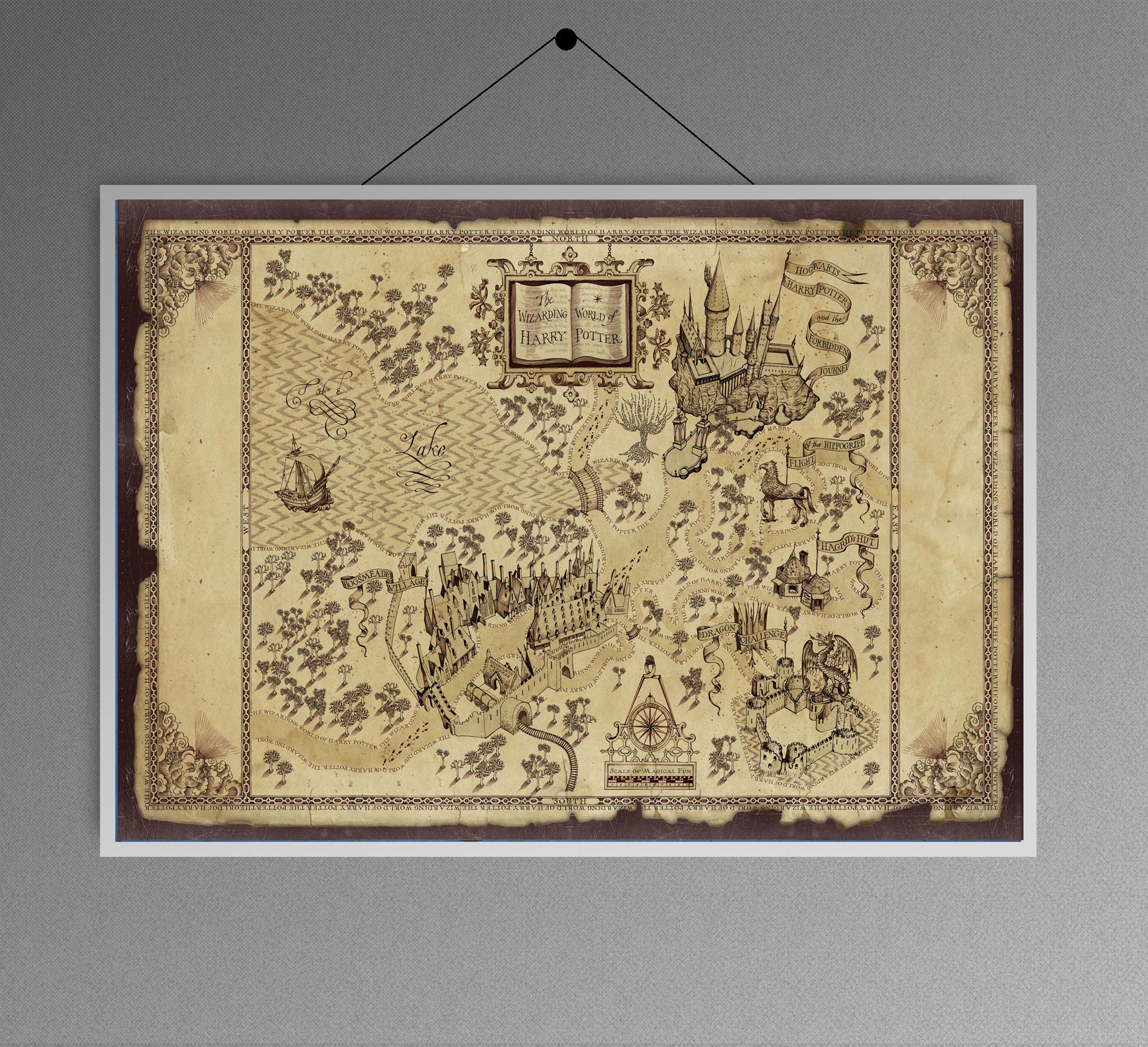 The Wizarding World Harry Potter Map Fans Artwork
