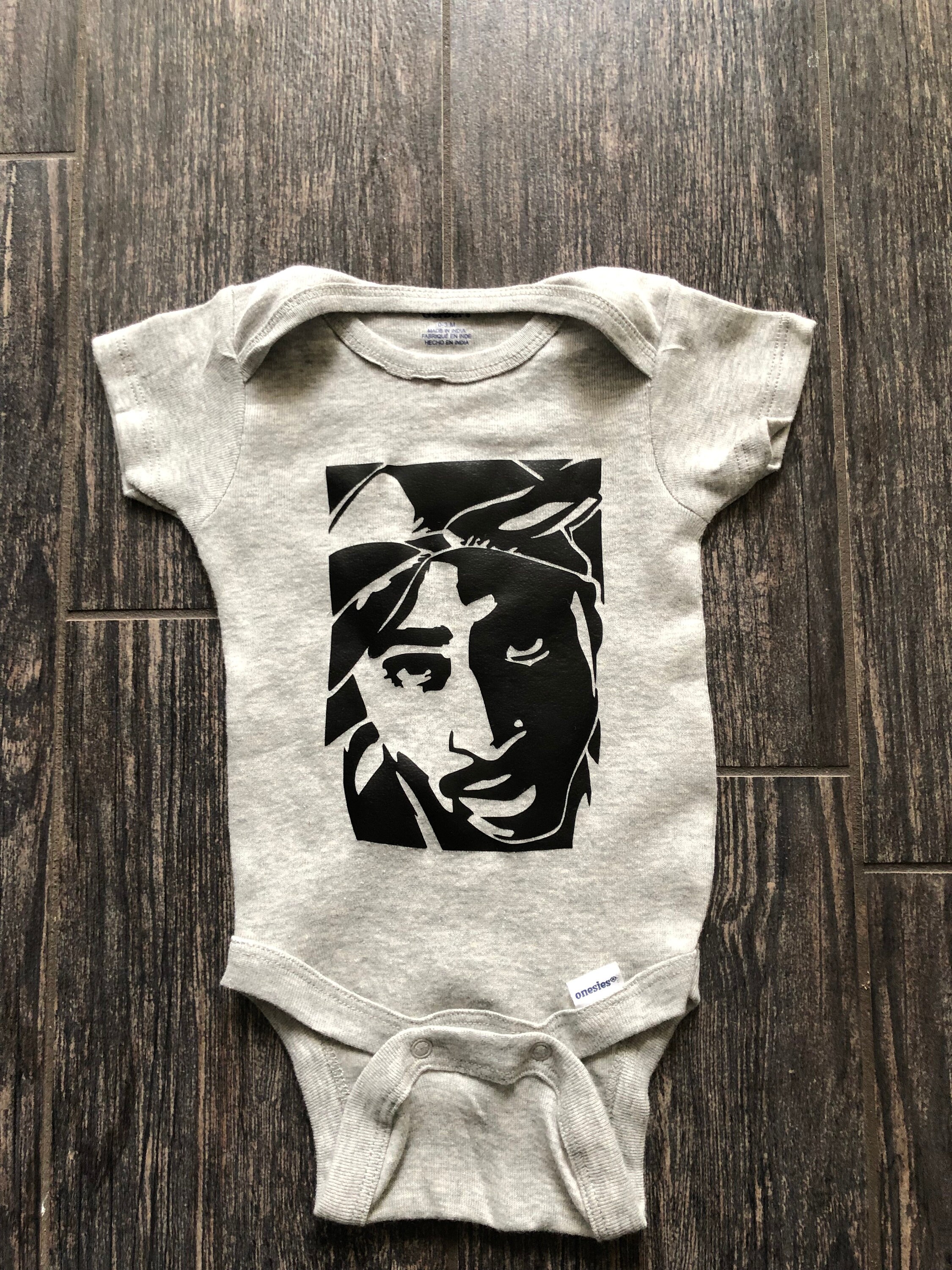 Onesie Baby Tupac Shirt Tupac Infant Fine Jersey Bodysuit, 2Pac