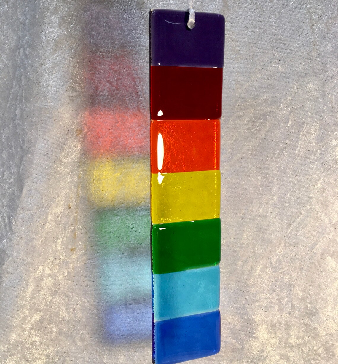 Fused Glass Rainbow Suncatcher Etsy UK