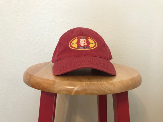 Vintage 1990s Florida State University Seminoles GarnetGold Apex One Snapback Hat