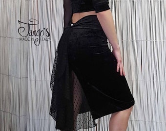 Tango's Skirt Sally velvet / Tango Skirt / Midi Skirt / velvet skirt / Casual / Argentine Tango