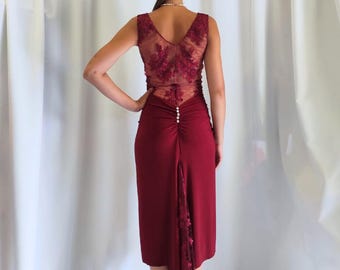 Tango's Angeles dress more colors Argentine tango dance clothes trousers skirts shirts top shoes tango dress