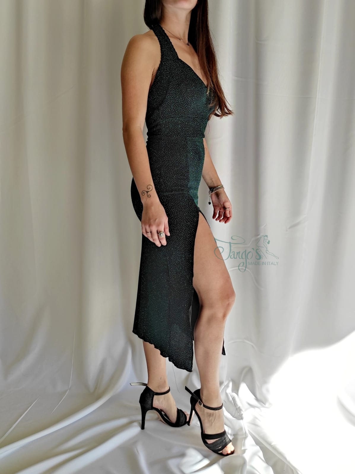 Tango's Lea グリッター グリーン ドレス ロイヤル ブルー イブニング