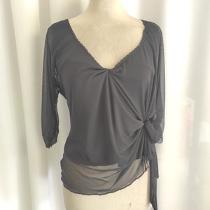 Tango&#39;s Grazia black tulle shirt