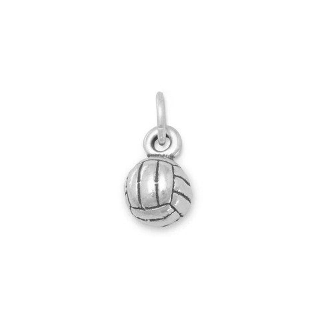 Sterling Silver Volleyball Charm Teen Charms Sport Charms Etsy